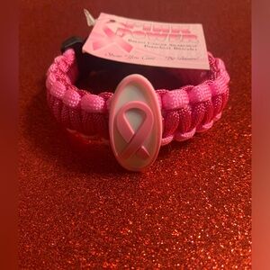 Pink Awareness Paracord Bracelet Brand New with tags
